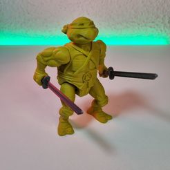 TMNT Leonardo Articulated Print-in-Place and Assembly