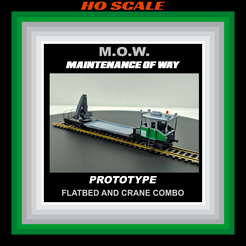 FLATBED-TITLE-PIC.png M.O.W. FLATBED AND CRANE COMBO   1/87 SCALE