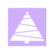 Xmas Tree Design geo.stl Geometric Christmas Tree   Stencil