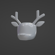 3.png Lowpoly and high poly reindeer head