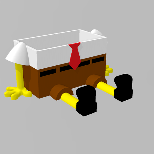 sponge holder (spongebob shape minimum supports and faster)