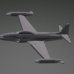 t33New.png Free STL file Lockheed T-33A Shooting Star・3D printing template to download
