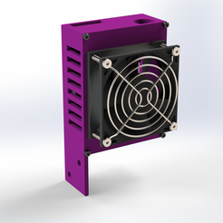 electroncis-box.png Archivo 3MF Caja vertical para electrónica Ender 3 con ventilador de 80 mm (sin soportes) Menos de 100 g de material・Objeto imprimible en 3D para descargar, georgepacker