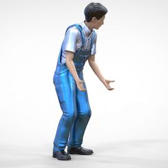 Me6.3.jpg Fichier STL N4 Mécanicien ouvrant le capot d'une voiture ou ouvrier du bâtiment・Objet imprimable en 3D à télécharger