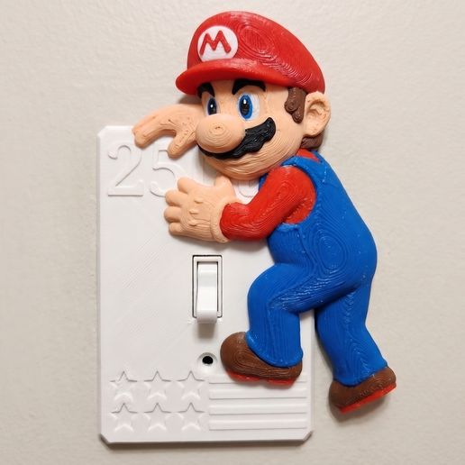 Mario Light Switch Corner | Super Mario Wall Decor