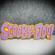 3D MULTICOLOR LOGO/SIGN - Scooby Doo
