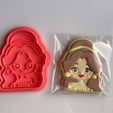 Belle.jpeg DISNEY PRINCESS collection 11 pcs COOKIE, FONDANT, CLAY CUTTER, AND STAMP