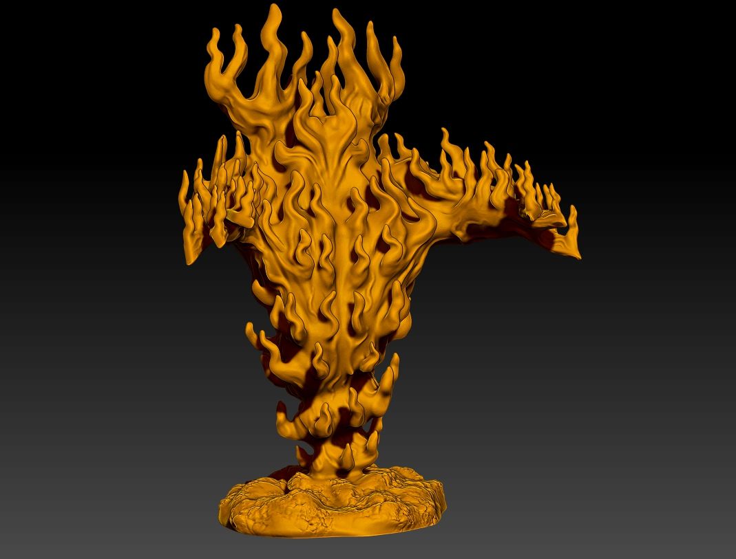Fire Elemental Design Download file Fire Elemental Set • 3D printing model • Cults