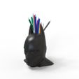 BatmanPencilHolder.342.7.jpg Batman Mask Pencil Holder STL 3MF