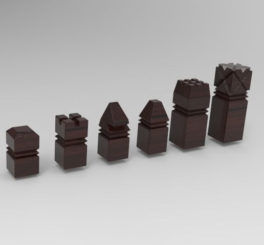 Schach_Rendert_nur_Grundfiguren_Dunkel.jpg 根据木制图案制作的棋子
