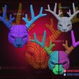 Squid_Game_deer_vip_mask_3d_print_model_18.jpg Squid Game Mask - Deer Vip Mask for Cosplay