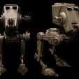 atonblackcombo1.jpg STUDIO SCALE STAR WARS AT-ST SCOUT WALKER WOW!!!