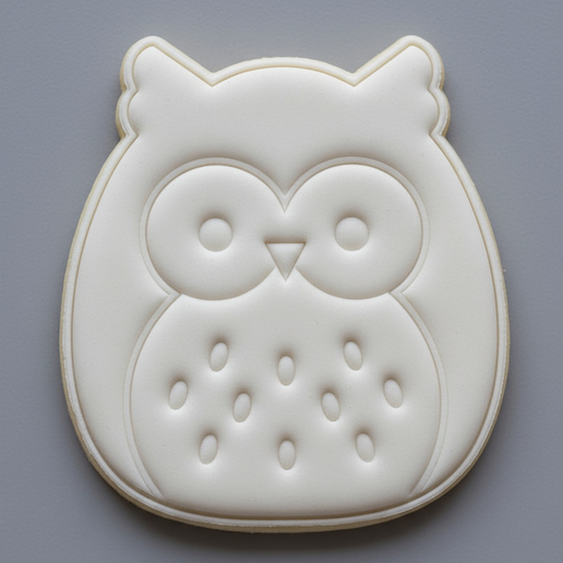 Owl Squish Cookie Cutter 3D model