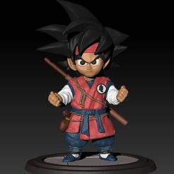 Goku 5.jpg Archivo 3D gratis Goku de pequeño Dragon ball・Diseño de impresora 3D para descargar
