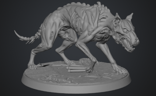 Ghast Hound - Undead Monstrous Canine 3D model