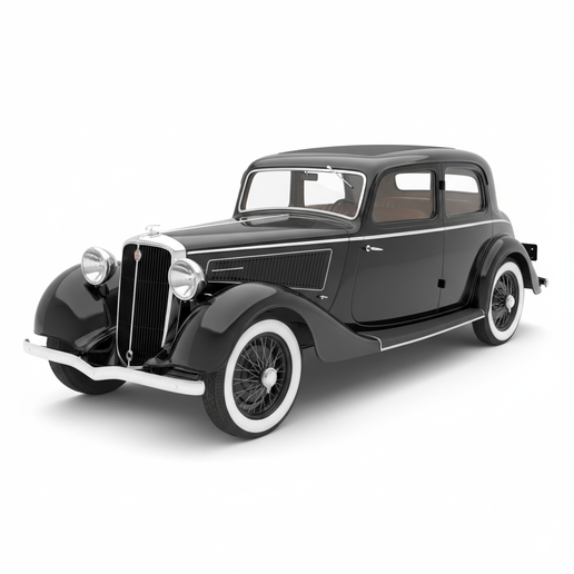 Fiat 2800 (1938) vehicle STL, rat rod STL, hatchback STL, 1930s car STL, Le Mans car STL, slot car STL, car STL, off road truck STL, parking lot diorama STL, garage diorama car STL, car statue STL, pre supported car STL, car toy STL, body kit car STL, cus