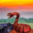 Rattlesnakes.jpg Articulated Rattlesnake With Fangs - Flexi snake