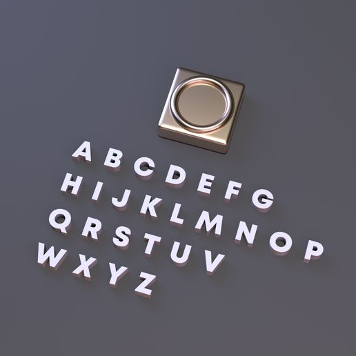 badge_text.jpg Artisan Keycap Tray -DIGITAL FILES FOR 3D PRINTING - KEYCAP TRAY FOR ARTISAN KEYCAP