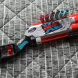 IMG_0003.jpg Cartucce autoespulsive per fucile a pompa Nerf Mega XL Double Crusher, mezze freccette e proiettili Rival