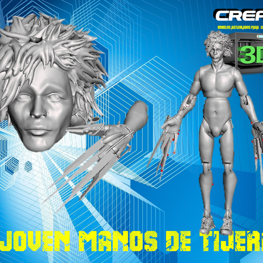 YOUNG SCISSORHANDS 3D model