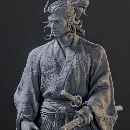 🗡️ Musashi Miyamoto・Arquivo 3D para Impressão 3D・Cults