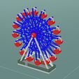 l3.jpg Ferris Wheel Miniature STL | 3D Printable Amusement Park Ride Model