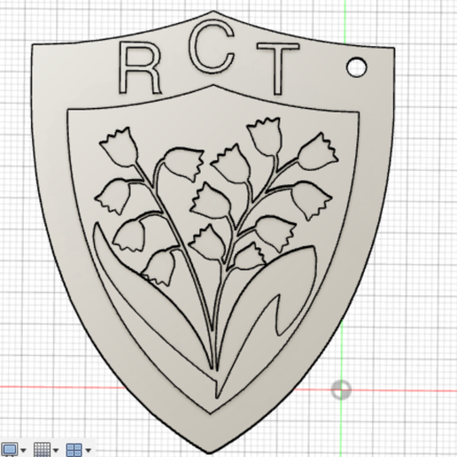 STL file Rugby Club Toulonnais RCT Key Chain・Model to download and 3D ...