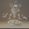 3.png Stranger Things-Demogorgon Stylized Miniature - Full Set + One-Piece Version (3D Print STL)