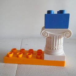 PB240031.JPG Free SCAD file Duplo ionic column・3D printing template to download, jerome_plut