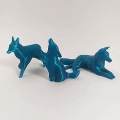 modèles de loups ou de chiens décoratifs