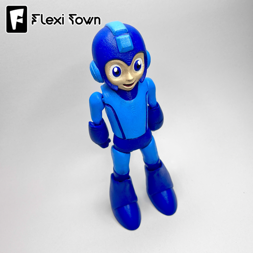 👨 Flexi Mega Man, Mini Mega Man Collection, Articulated fidget figure ...