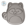 randy-RACOON_C.png Squishmallows Collection Set (2) - Squishmallows - Cookie Cutter - Fondant - Polymer Clay