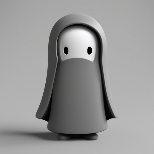 Enchanting Chibi No-Face 3D Model Figurine