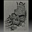 Skull monster 3D model for CNC router or 3D printer STL and other formats.jpg Skull monster bas-relief STL file for CNC or 3D printing