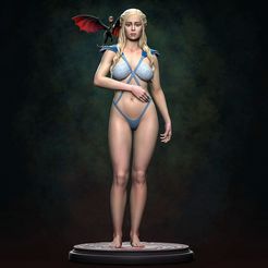 mainSTL.jpg OBJ file Daenerys Targaryen・3D print model to download