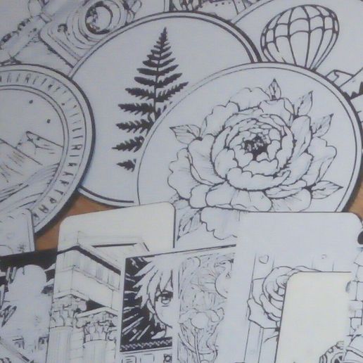 [BUNDLE] 1mm Master Series: 17 Coasters & 10 Bookmarks 🦖🚗