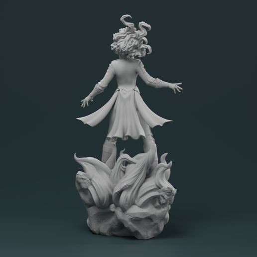 🧙‍♀️ Marvel Scarlet Witch Statue 3D print model・ 3D File for 3D ...