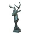 02.9.png Deer Head Statue