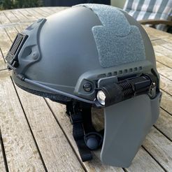 IMG_1691.jpeg Flashligh mount for Emerson helmet with ARC Rail