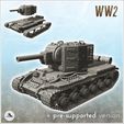 1.jpg KV-2 - (pre-supported version included) WW2 USSR Russian Flames of War Bolt Action 15mm 20mm 25mm 28mm 32mm