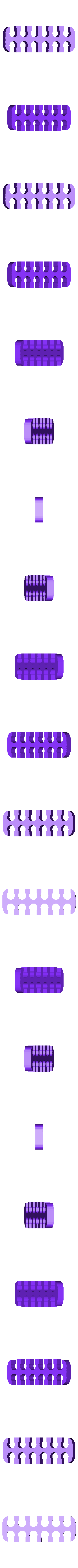 6x2_open.stl スリーブ付きカスタムPCケーブル用ケーブルコーム
