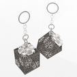 Wireframe-High-80.jpg Брелок Snowflake GiftBox. Печать на месте. (Без опор и рафтов)