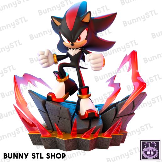🦔 Sonic the hedgehog - Shadow Figure・ STL File for 3D printing・Cults