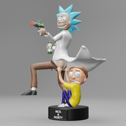 A.png rick and morty 3d printing - costume figure