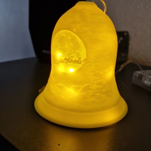 Christmas Lithophane Bell