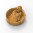 untitled.145.jpg Nude Girl Ashtray, Cigar Tray Cnc Cut 3D Model File For CNC Router Engraver, Plate Carving Machine, Relief, serving tray Artcam, Aspire, VCarve, Cutt3D