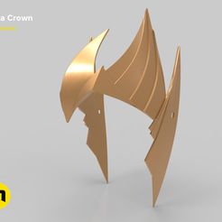 render_crown_gold.971.jpg Archivo STL Corona Mera - Aquaman・Design para impresora 3D para descargar