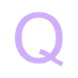Q.stl Alphabet Toy Shape Sorter