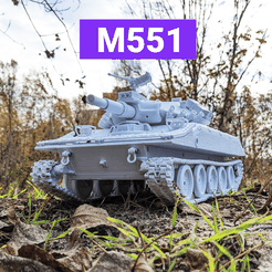 thumb.png 3D-Datei M551 "Sheridan" kostenlos・3D-druckbare Vorlage zum herunterladen