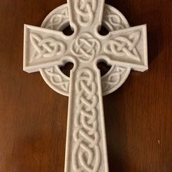 Marble Celtic Cross2.jpg Free STL file Celtic Cross・3D printable object to download
